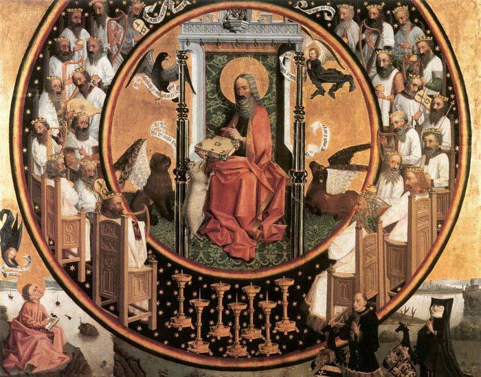 unknow artist Vision of St John the Evangelist